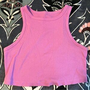 Wild fable pink crop tank top